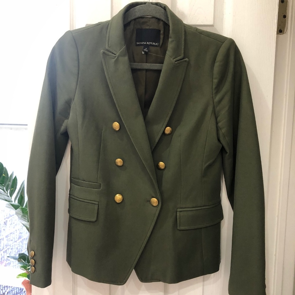 Olive green Banana Republic Blazer